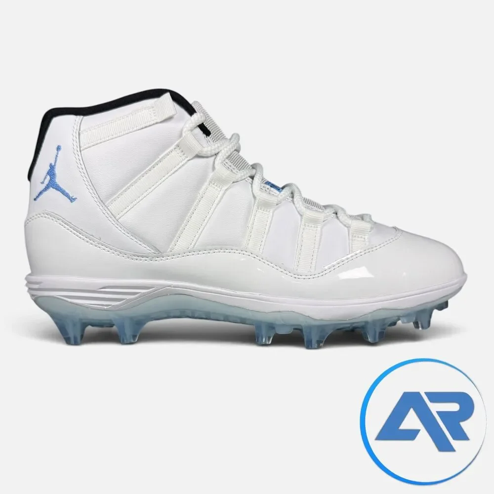 Nike Air Jordan 11 Mid TD Men's Size 9.5 Football Cleats Legend Blue HM7324-104